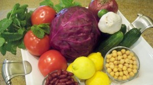 Red Cabbage Salad Ingredients
