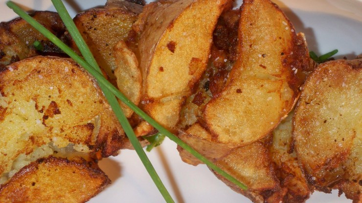 Rustic Potatoes 011 Rustic "Hammered" Potatoes