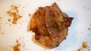 Rustic Potatoes 016 Potatoes Topped with Curried Onions